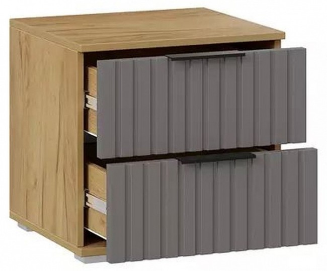 Тумбочка Хилтон (дуб крафт золотой графит  460x414x450)