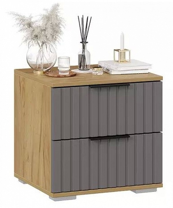 Тумбочка Хилтон (дуб крафт золотой графит  460x414x450)