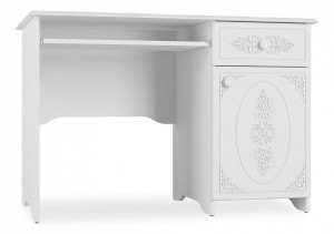 Стол компьютерный Ассоль АС-242К (белое дерево белое дерево  1100x600x750)