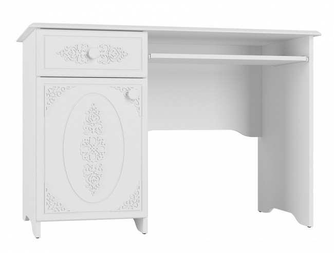 Стол компьютерный Ассоль АС-242К (белое дерево белое дерево  1100x600x750)