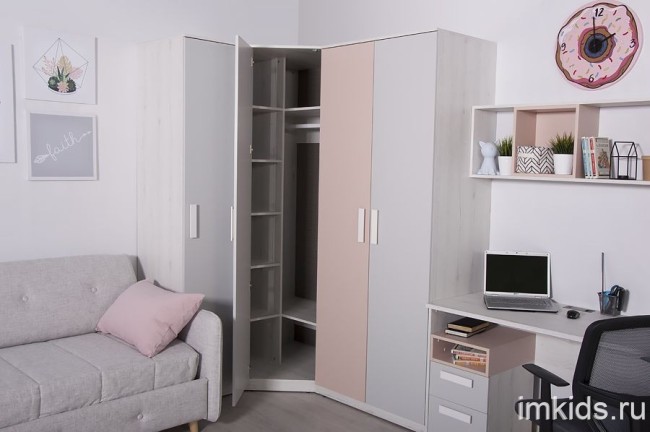 Детская комната "Румика пинк" комплект 1