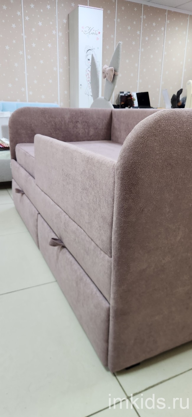 Кровать "Оптима", спальное место 160х80, ткань Джоя 633