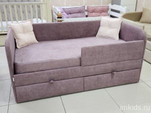 Кровать "Оптима", спальное место 160х80, ткань Джоя 633