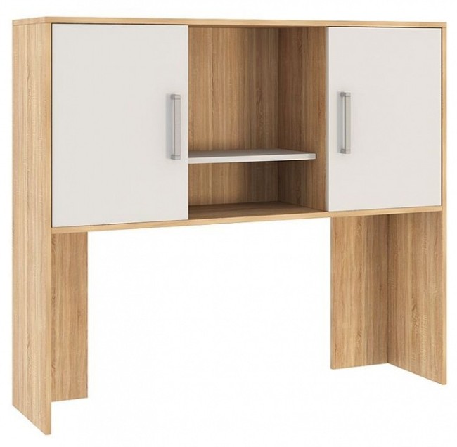 Стол компьютерный Лайт К2 (дуб сонома белый, дуб сонома  1200x600x1800)