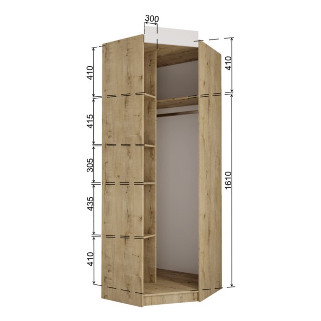 Шкаф угловой Лавис ШДУ 765.1