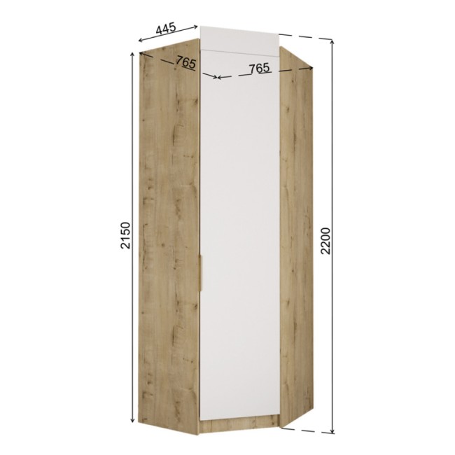 Шкаф угловой Лавис ШДУ 765.1