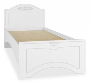 Кровать односпальная Ассоль АС-26 (белое дерево   2060x854x905)