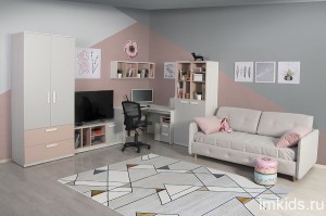 Гарнитур в детскую "Румика пинк" комплект 3