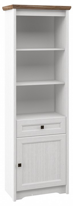 Шкаф комбинированный Тиволи МН-035-07 (белый, дуб стирлинг белый  690x380x2080)