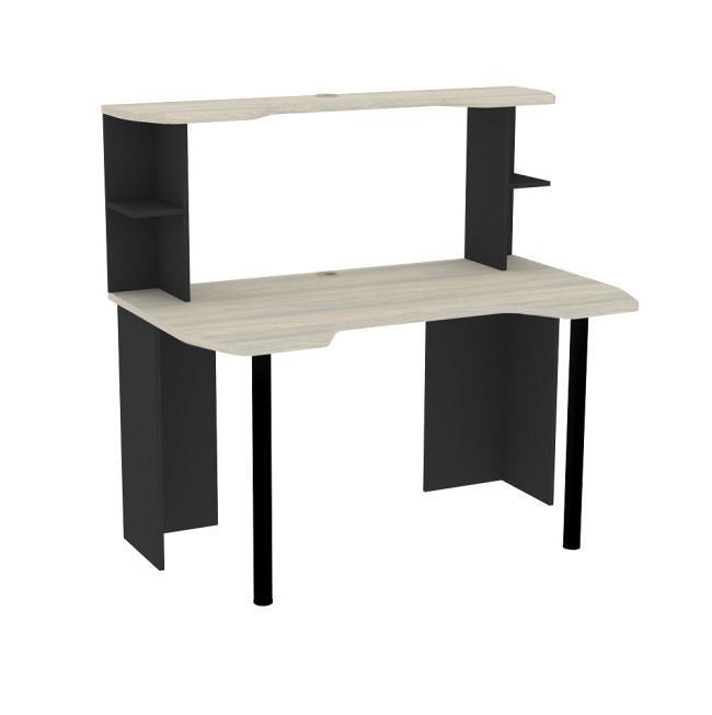 Надстройка для стола Аурелио 85, Антрацит-Блеквуд Сатиновый