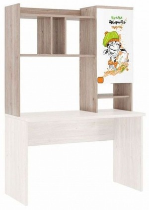 Надстройка Зоо (дуб мария белый с цветным рисунком  1193x290x1007)