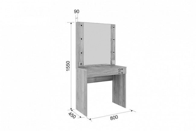 Гарнитур для спальни Лайк КС61 (дуб мария дуб мария, роуз нежно-розовый )