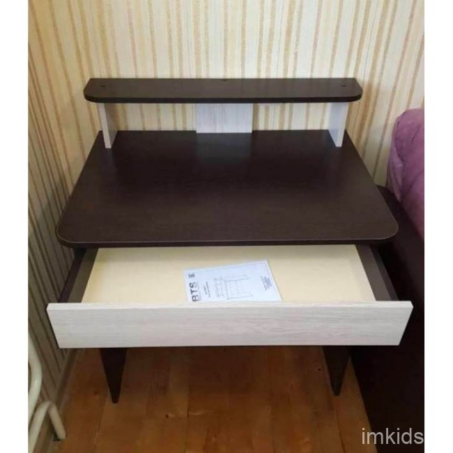 Стол письменный с полкой, венге/лоредо