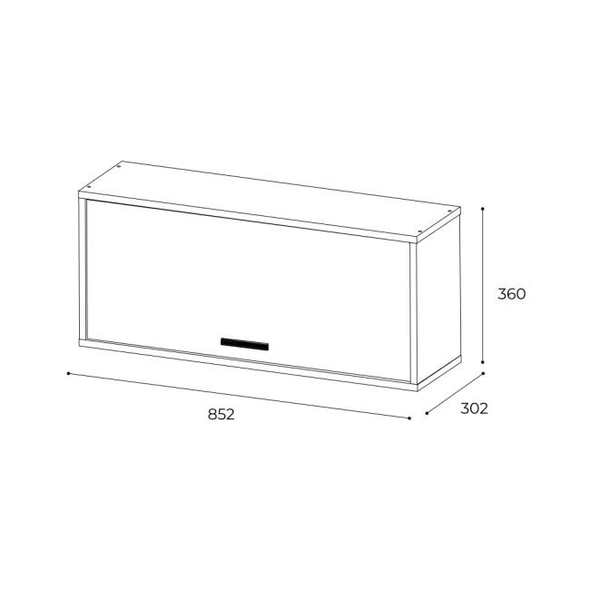 Шкаф навесной Лило 850