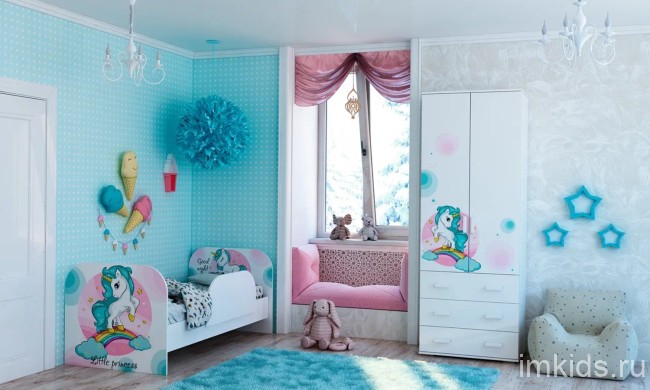 Шкаф для одежды 2-х створчатый Тойс Little Pony