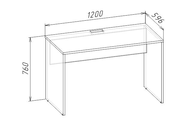 ФЛОРА Стол письменный 