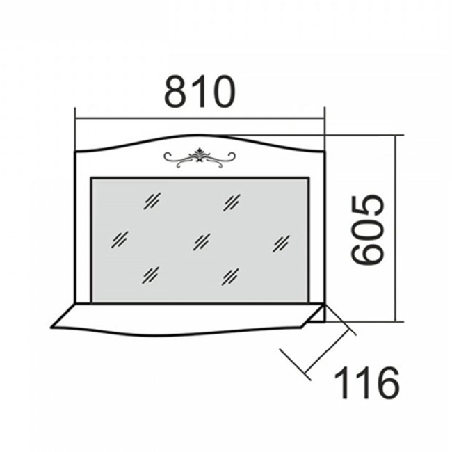 Зеркало настенное Афродита 24