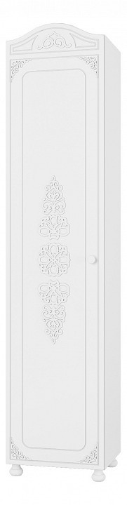 Шкаф для белья Ассоль АС-53К (белое дерево белое дерево  500x400x2160)