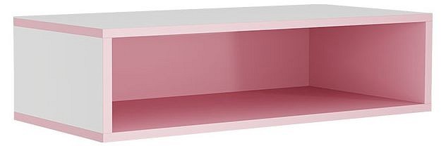 Полка Лайк 48 (белый, роуз   670x370x160)