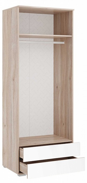 Шкаф платяной Зоо (дуб мария белый с цветным рисунком  802x546x2100)