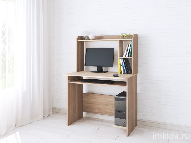 Стол компьютерный Грета-2, ясень шимо Стол компьютерный Грета-2, ясень шимо