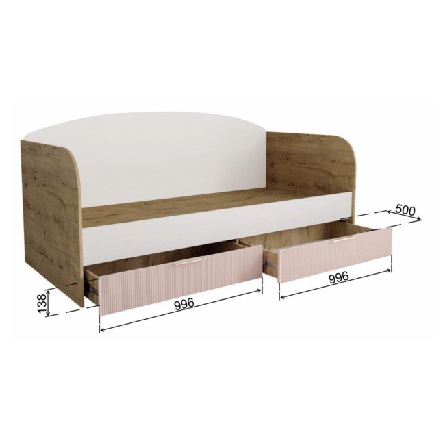 Кровать с ящиками Лавис ДКД 2000.1