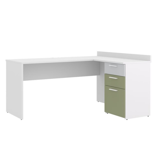 ФЛОРА Стол письменный угловой с ящиками