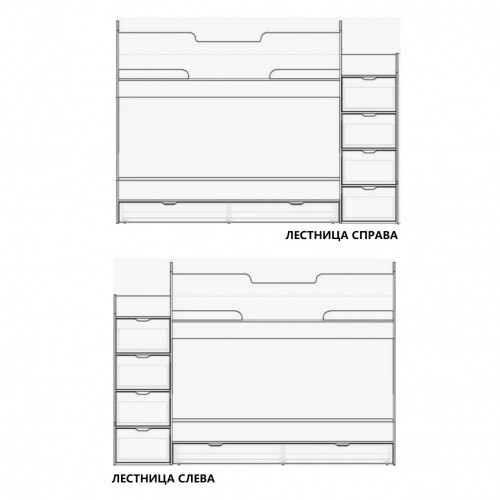Двухярусная кровать "Юниор 13"