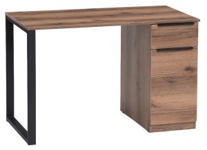 Стол письменный Бэтти (дуб делано темный, черный дуб делано темный  1160x600x750)