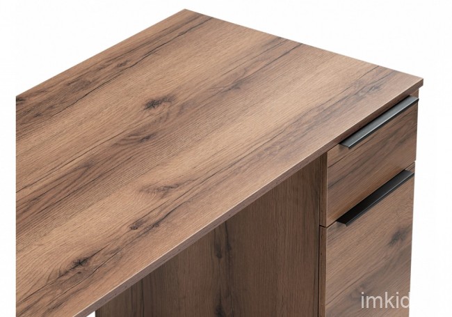 Стол письменный Бэтти (дуб делано темный, черный дуб делано темный  1160x600x750)