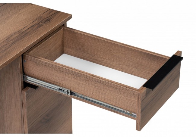 Стол письменный Бэтти (дуб делано темный, черный дуб делано темный  1160x600x750)