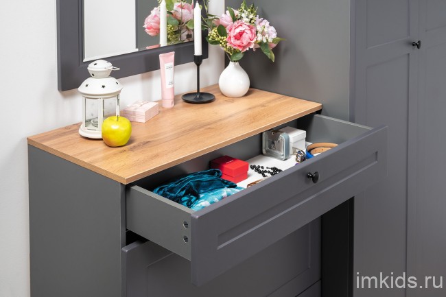 Тумба для обуви Остин 16.121, Графит