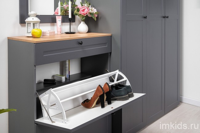 Тумба для обуви Остин 16.121, Графит