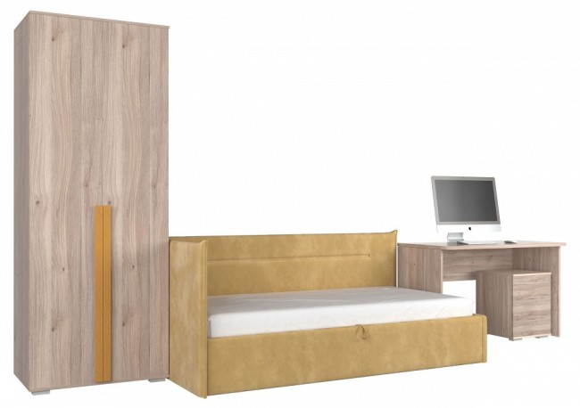 Набор для детской Лайк КД10 (дуб мария горчица, дуб мария медовый )