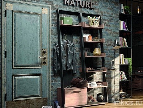 Стеллаж Nature 95, дуб табачный