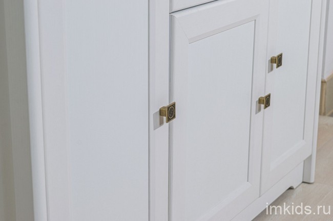 Тумба Тиволи МН-035-03 (белый, дуб стирлинг белый  1390x380x940)