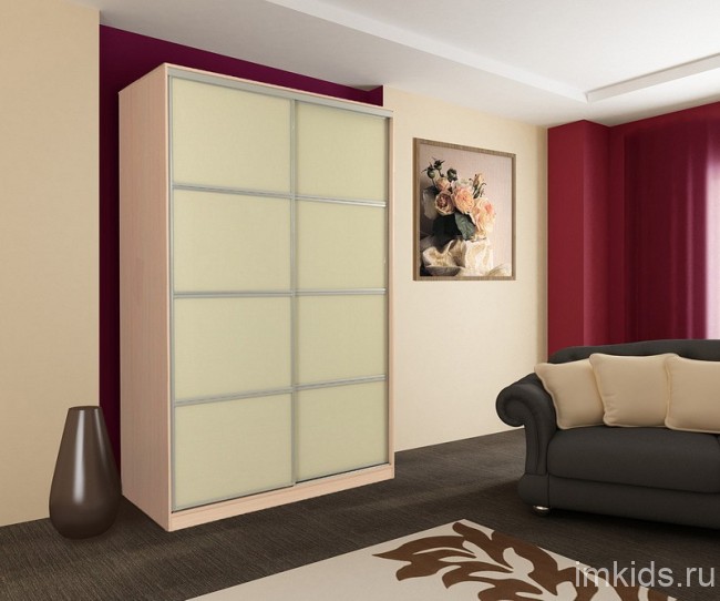 Шкаф-купе Рио 2-600 (дуб млечный крем  1200х604х2305)