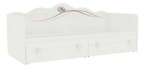 Кровать Фэнтези MDF-07 (белый рамух белый рамух с рисунком  1942x865x855)