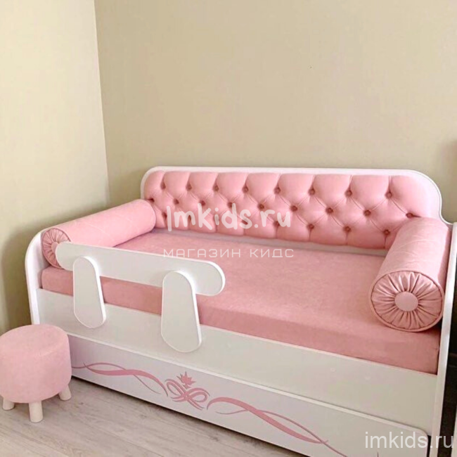 Детская кровать тахта "Розовый нежный" 