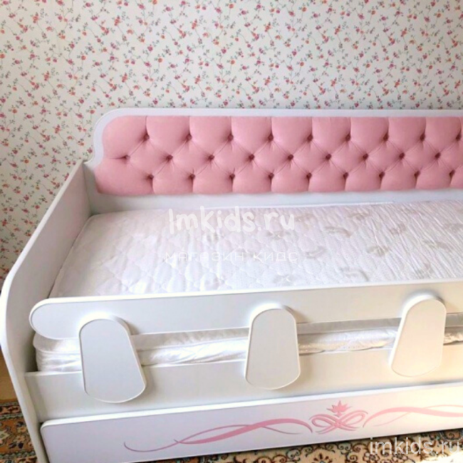 Детская кровать тахта "Розовый нежный" 