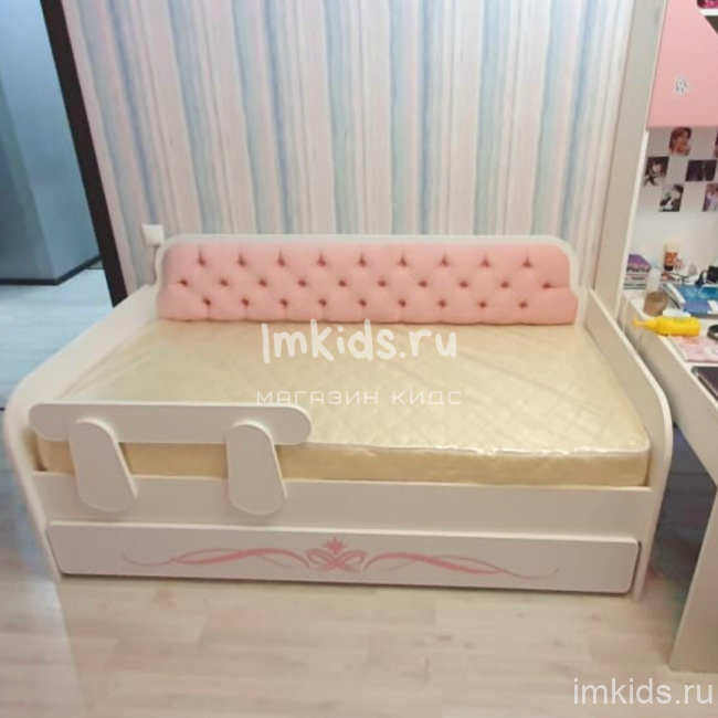 Детская кровать тахта "Розовый нежный" 
