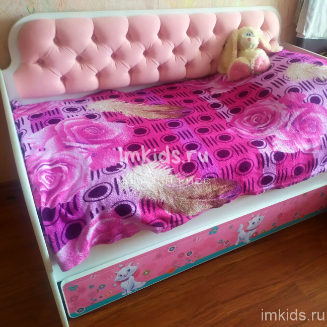Детская кровать тахта "Розовый нежный" 