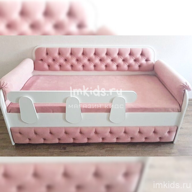 Детская кровать тахта "Розовый нежный" 