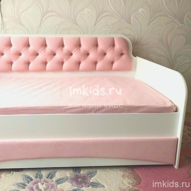 Детская кровать тахта "Розовый нежный" 