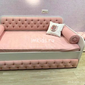 Детская кровать тахта "Розовый нежный" 