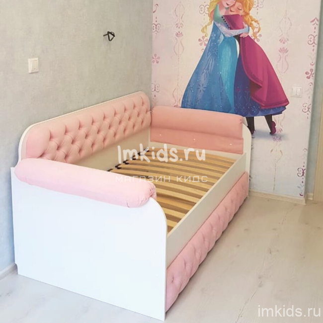 Детская кровать тахта "Розовый нежный" 