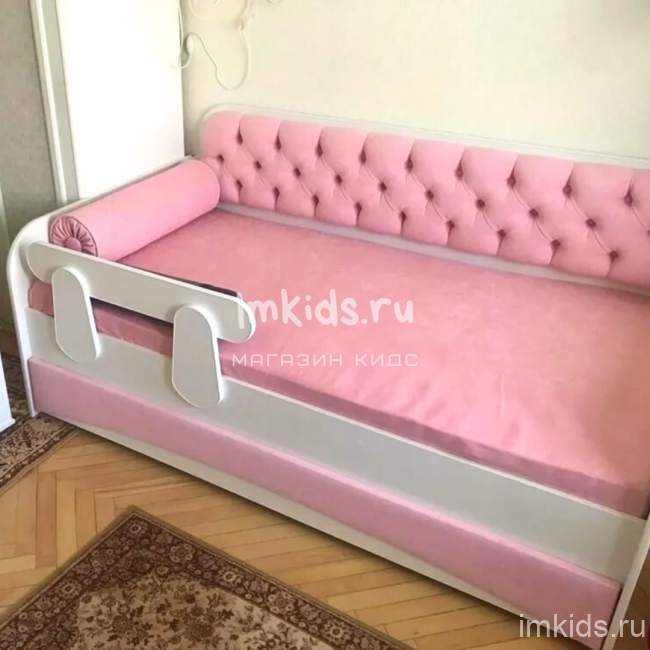 Детская кровать тахта "Розовый нежный" 