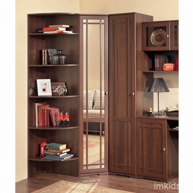 Полка угловая Sherlock 14, орех