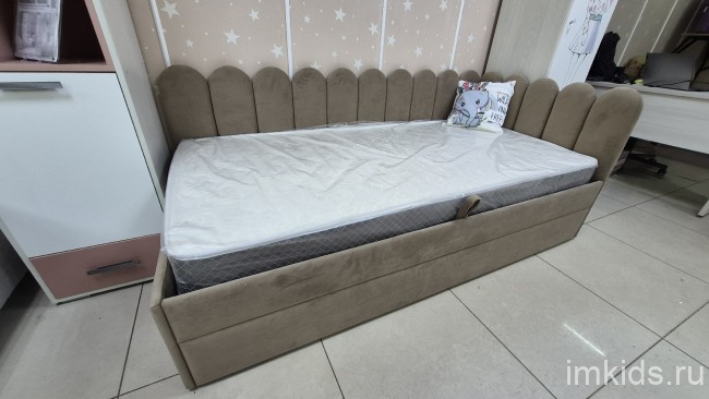 Кровать угловая Элис 190х90 с подъемным механизмом