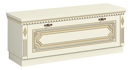 Тумба для обуви Версаль МН-030-01 (крем крем с патиной  1230х380х470)